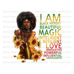 Black Queen Juneteenth Png Digital File, I Am Black History PNG Sublimation Download , Black Power Png Design, Love Stro