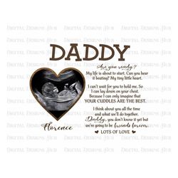 Daddy Gift Fathers Day Png, Dad Ultrasound Design Instant Download Csv Design, Dad and Son Png Gift For Husband, Dad Png