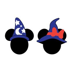 Disney Mouse Wizard Logo SVG, Funny Halloween SVG