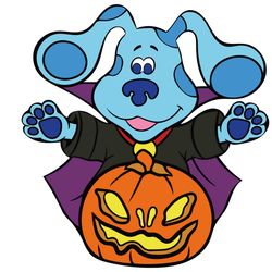 Blues Clues Vampire Vector Halloween Pumpkin SVG