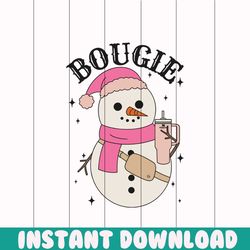 Bougie Snowman Stanley Tumbler SVG Graphic Design File