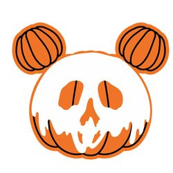 Mickey Mouse Poison Pumpkin Halloween Ghost SVG