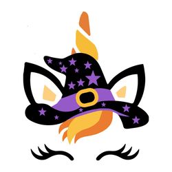 Halloween Trick Or Treat Spooky Unicorn Witch SVG