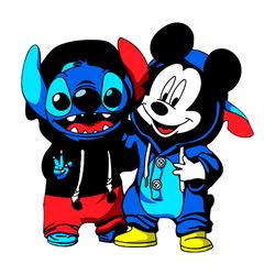 Halloween Disney Stitch And Mickey SVG, Cute Disney SVG