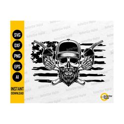 US Fuel Skull SVG | American Gasoline T-Shirt Decal Stickers Graphics | Cricut Cutting File Printable Clip Art Vector Digital Dxf Png Eps Ai
