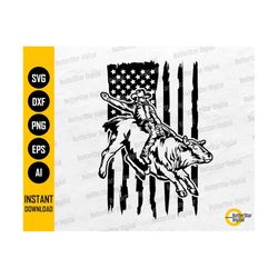 us rodeo svg | american bull rider svg | usa flag cowboy t-shirt decal vinyl sticker | cricut cut file clipart vector digital dxf png eps ai