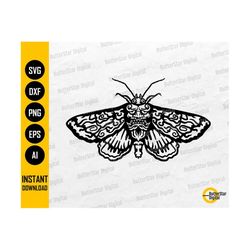 hannya moth svg | oni mask svg | japanese t-shirt vinyl decal graphics | cricut cutting file printable clipart vector digital dxf png eps ai