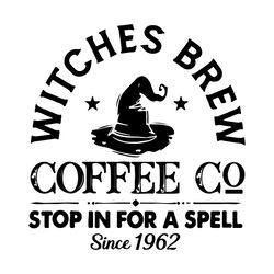 Witches Brew Coffee Halloween Since 1962 SVG