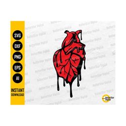 Anatomical Heart SVG | Doctor Nurse Sticker T-Shirt Sublimation | Cricut Silhouette Cut File Printable Clipart Vector Digital Dxf Png Eps Ai