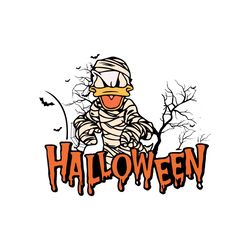 Disney Donald Duck Mummy Halloween Dripping SVG