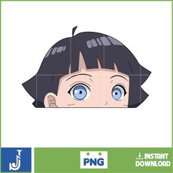 Anime Peeking Premium Graphic Design Png, Cute Png, Cool Png, Anime Png, Print on Demand Png, Stickers, Anime Peeker Png