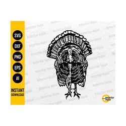 wild turkey svg | turkey svg | turkey hunter svg | hunting decal graphic sticker | cricut cutting file clipart vector digital dxf png eps ai