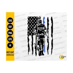 US Police Officer SVG | American Cop Svg | USA Emergency Patrol Vehicle 911 | Cricut Cut File Cuttable Clipart Vector Digital Dxf Png Eps Ai