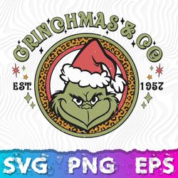 Retro Grinchmas Movie Cricut Design, Retro Christmas PNG, Holiday Shirt Design, Grinchmas Xmas SVG