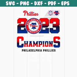 Phillies 2023 National League Champions SVG Download