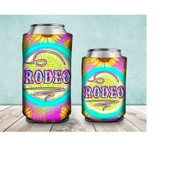 western rodeo can cooler png sublimation design, rodeo can holder, western rodeo  12oz. can cooler template, tie dye rod