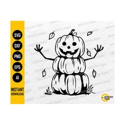 Pumpkin Man SVG | Jack O'Lantern SVG | Pumpkinman SVG | Cricut Silhouette Cameo Cutting File Printable Clipart Vector Digital Dxf Png Eps Ai