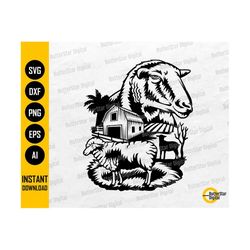 Sheep SVG | Lamb SVG | Farm Animal Decals Graphics Sticker T-Shirt | Cricut Cut Files Cameo Printable Clip Art Vector Digital Dxf Png Eps Ai