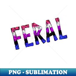 Feral Pride - Gender Fluid - Modern Sublimation PNG File - Create with Confidence