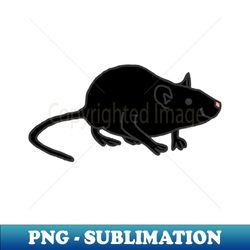 Black Rat - Exclusive PNG Sublimation Download - Add a Festive Touch to Every Day