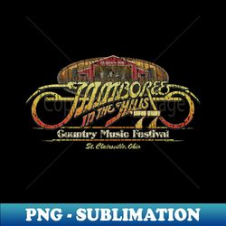Jamboree in the Hills 1977 - Instant Sublimation Digital Download - Perfect for Creative Projects