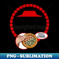Futuristic Pizza Back to the Future Retro - Sublimation-Ready PNG File - Stunning Sublimation Graphics