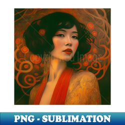Art Deco Style Woman - Elegant Sublimation PNG Download - Create with Confidence