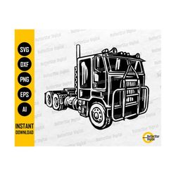 cab over truck svg | truck driver svg | trucker vinyl decal graphics illustration | cut file cuttable clip art vector digital dxf png eps ai