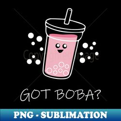 got boba bubble tea lover gift for kawaii boba tea lovers - elegant sublimation png download - unleash your creativity