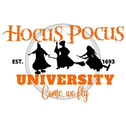 Hocus Pocus University Est 1693 SVG, Halloween Witch SVG
