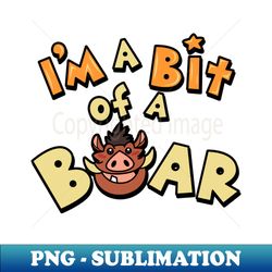 Cute Kawaii Animals Boar Clever Pun Boring Personality Typography - Signature Sublimation PNG File - Perfect for Creative Projects