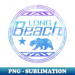 Retro Long Beach California - Vintage Sublimation PNG Download - Perfect for Sublimation Art