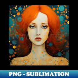 Surreal Redhead - High-Quality PNG Sublimation Download - Perfect for Sublimation Mastery