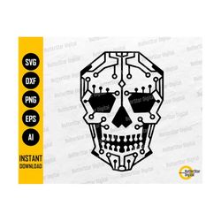 Circuit Skull SVG | Electronic SVG | Resistor Transistor Capacitor Diode Inductor | Cut File Printable Clipart Vector Digital Dxf Png Eps Ai