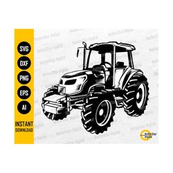 Tractor SVG | Farm Tractor SVG | Farming SVG | Decal Illustration Graphics | Cricut Silhouette Cutting Clipart Vector Digital Dxf Png Eps Ai