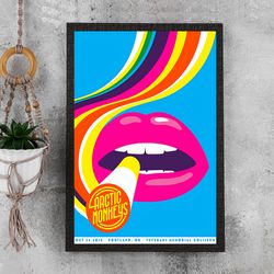 Arctic Monkeys Portland, OR - 102418 Concert Poster - Waterproof Canvas - Wall Art - Movie Poster Gift - Size A4 A3 A2 A