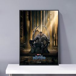 Black Panther Movie Poster PVC package waterproof Canvas Wall Art Gift Home Poster, halloween gift.jpg