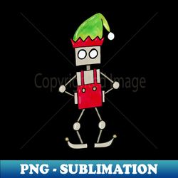 CuteBots Christmas Elf - Professional Sublimation Digital Download - Unleash Your Creativity