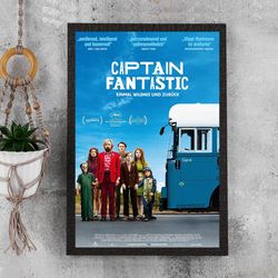 Captain Fantastic Poster - Waterproof Canvas Film Poster - Movie Wall Art - Movie Poster Gift - Size A4 A3 A2 A1 - Unfra