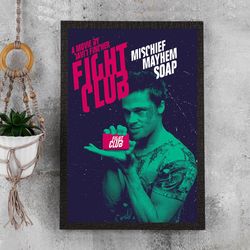 Fight Club Poster - Waterproof Canvas Film Poster - Movie Wall Art - Movie Poster Gift - Size A4 A3 A2 A1 - Unframed.jpg