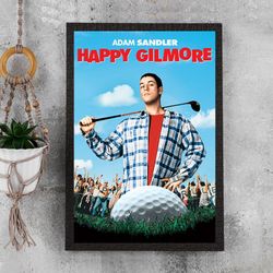 Happy Gilmore Poster - Waterproof Canvas Film Poster - Movie Wall Art - Movie Poster Gift - Size A4 A3 A2 A1 - Unframed.