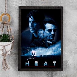 Heat 1995 Movie Poster - Waterproof Canvas Film Poster - Movie Wall Art - Movie Poster Gift - Size A4 A3 A2 A1 - Unframe