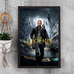 I Am Legend Movie Poster -  Waterproof Canvas Film Poster - Movie Poster Gift - Size A4 A3 A2 A1 - Unframed.jpg