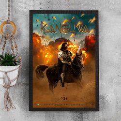 Kanguva 2024 Movie Poster - Waterproof Canvas Film Poster - Movie Wall Art - Movie Poster Gift - Size A4 A3 A2 A1 - Unfr