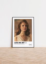 Lana Del Rey Poster Lana del Rey Merch Lana Del Rey Printable Art Lana Del Ray Gift Dorm Room Decor Music Poster College