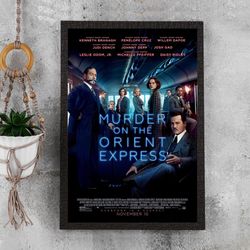 Murder on the Orient Express Movie Poster -  Waterproof Canvas Film Poster - Movie Poster Gift - Size A4 A3 A2 A1 - Unfr