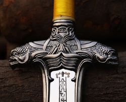 Pure Handmade Sword | Unique Gift | Home Decoration | Custom Engraved Sword| Kings Sword | Personalized Gift | Gifts For