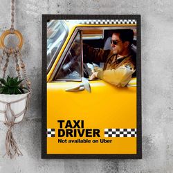 Taxi Driver Movie Poster - Waterproof Canvas Film Poster - Movie Wall Art - Movie Poster Gift - Size A4 A3 A2 A1 - Unfra