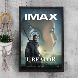 The Creator 2023 John David Washington Official Theatrical Movie Poster - Waterproof Canvas - Poster Gift - Size A4 A3 A