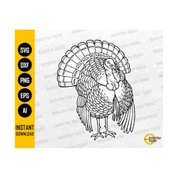 wild turkey svg | turkey svg | turkey hunting svg | bird drawing graphic sticker | cricut cutting file clipart vector digital dxf png eps ai
